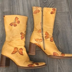 Western style Boots with Butterfly size 5.5